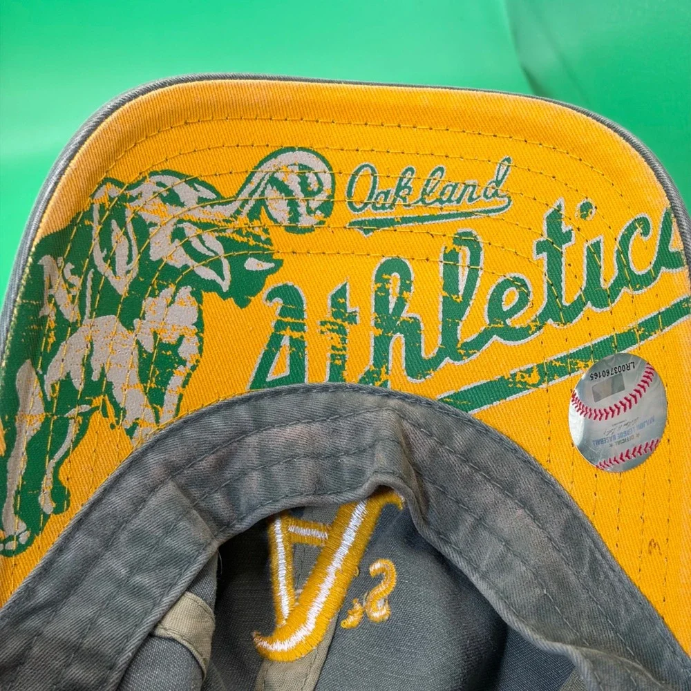 Oakland Athletics American Needle  Baseball Hat Adjustable MLB On Brim Graphic